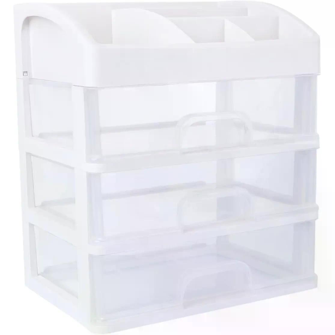 Drawer Organizer Box PP 3 Layer for Desktop Storage