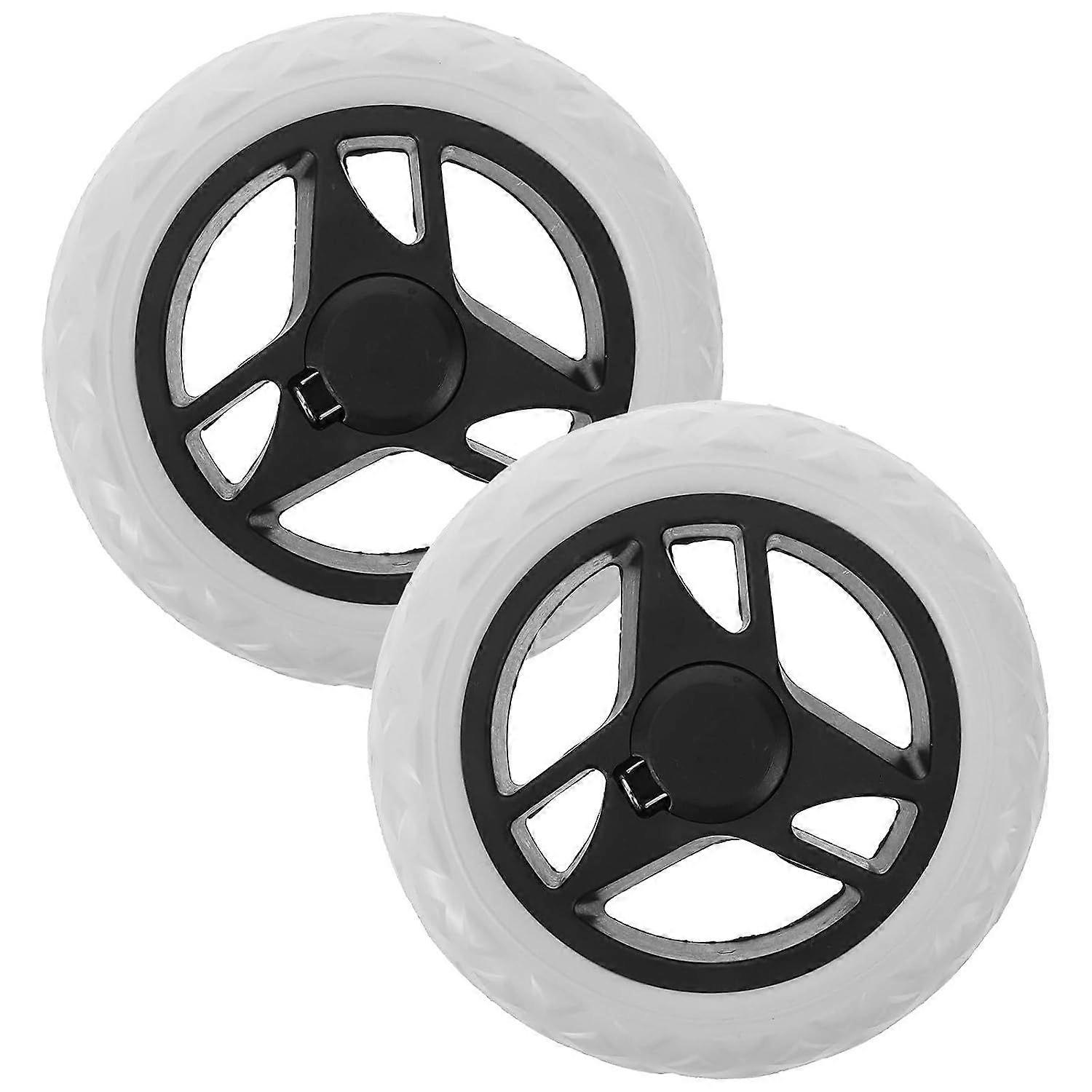 Trolley Wheels 2pcs Plastic Grocery Cart Replacement