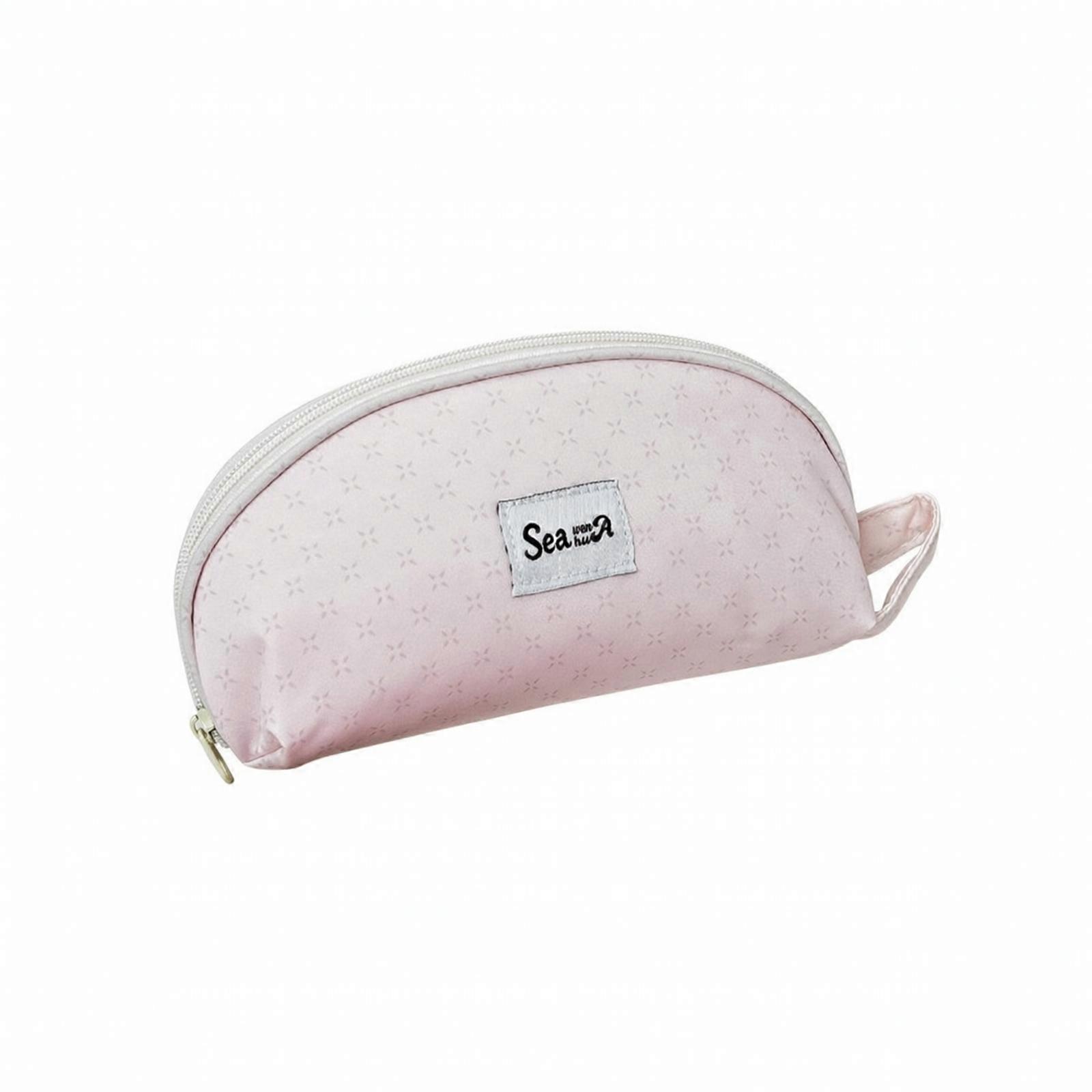 Nylon Pencil Case with Wrist Strap | Secure Zipper Closure, Rounded Shell Shape