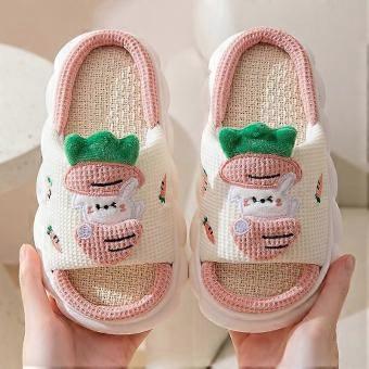 Indoor Shoes Furry Kids Slippers-bj
