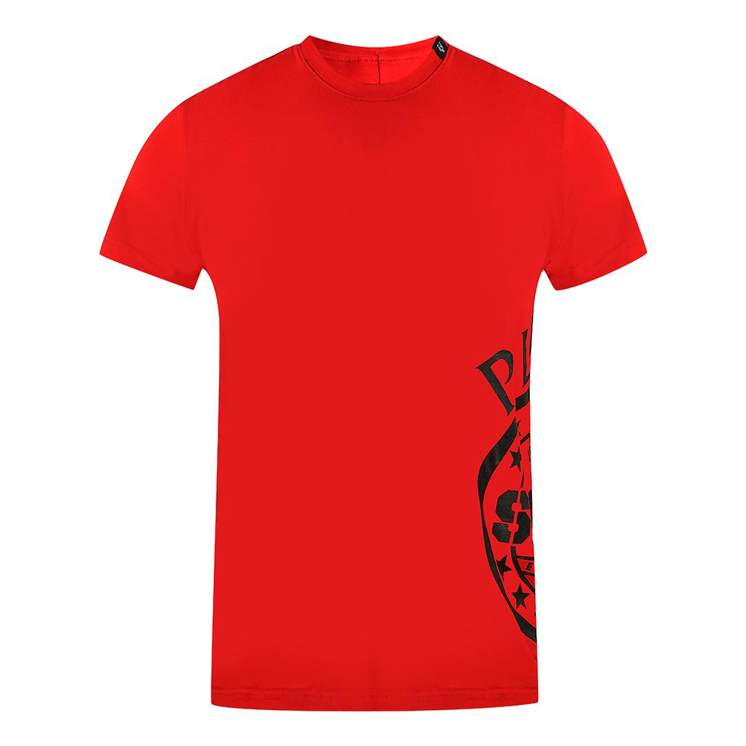 Philipp Plein Sport Side Logo Red T-Shirt