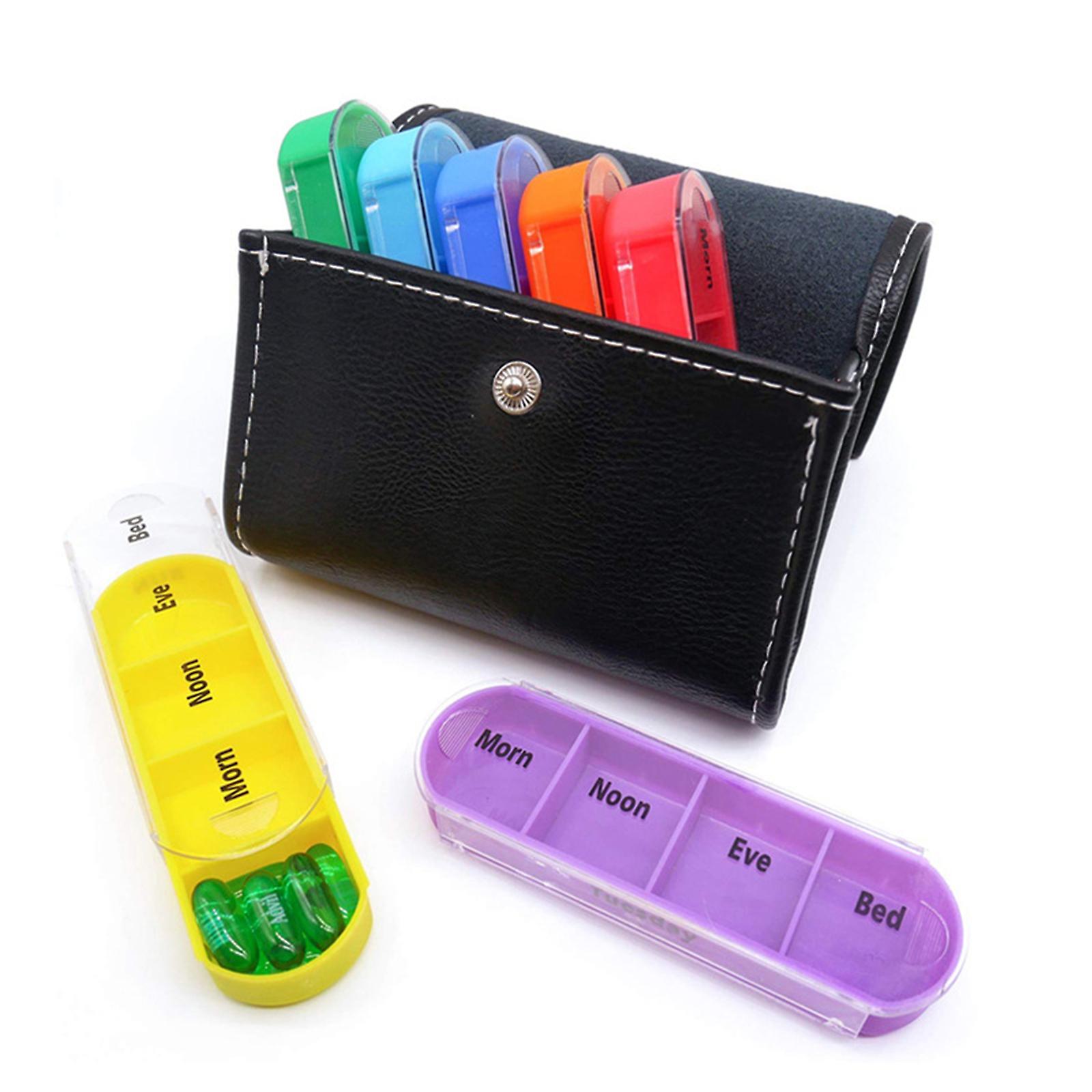 7 Days Weekly Pill Box 28 Compartments Pill Organizer