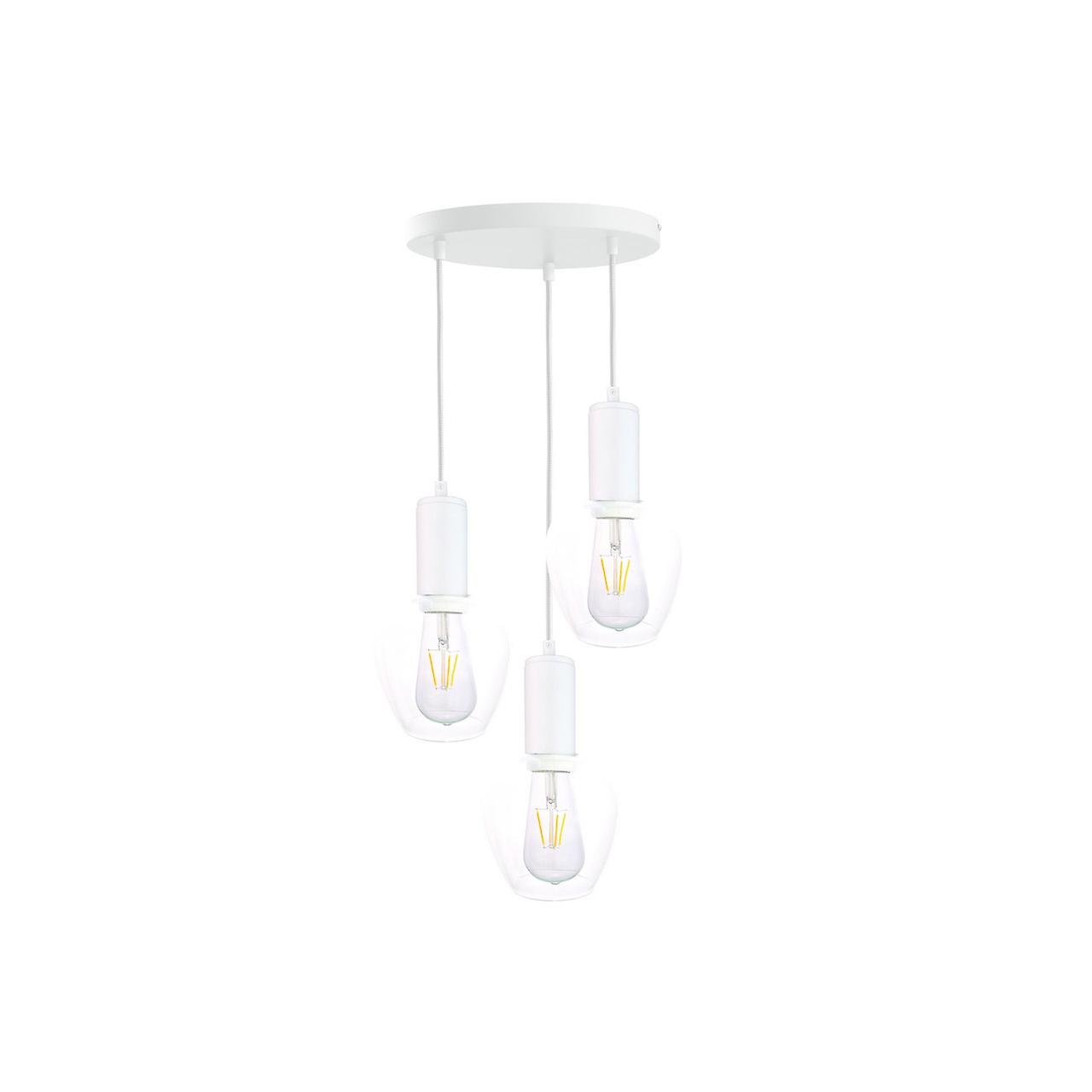Keter Verre Cluster Pendant Ceiling Light White, 30cm, 3x E27