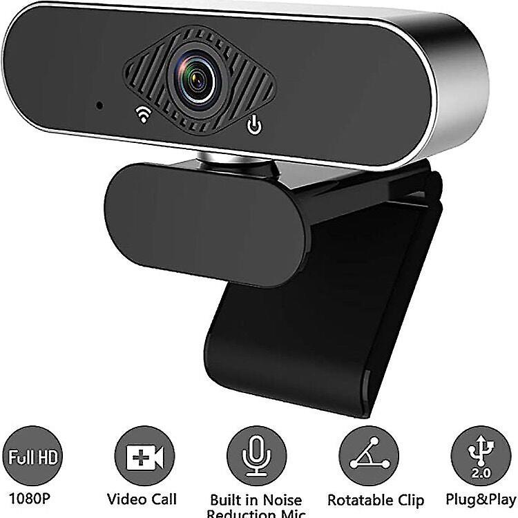 1080P Computer Camera With Microphone Pc Network Usb Plug And Play