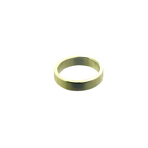 18ct Gold 4mm plain flat Wedding Ring Size P