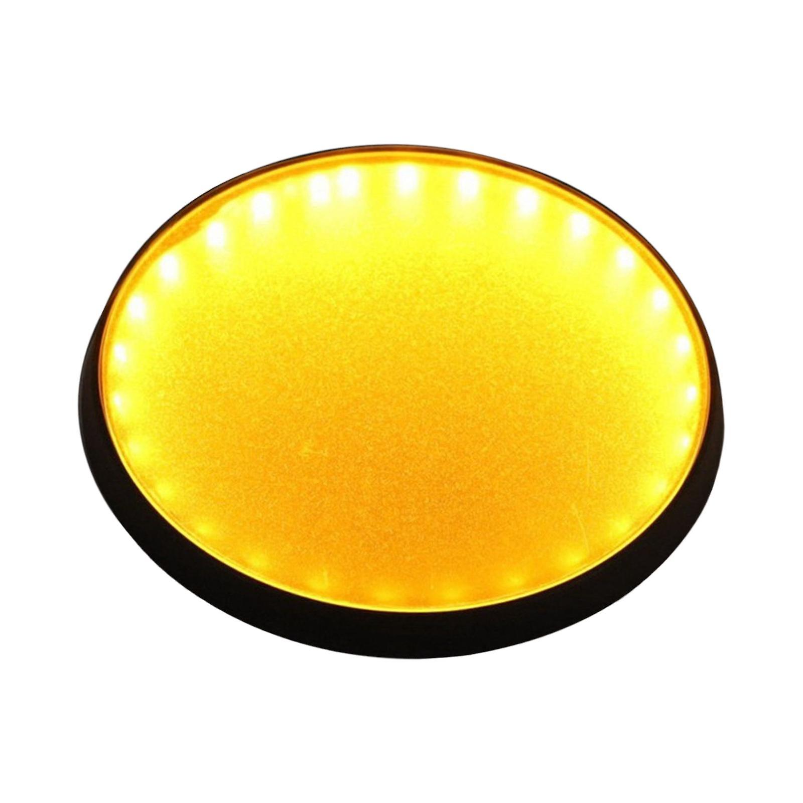 Light Display Base Strong Round Durable for Jewelry Models Collectibles yellow