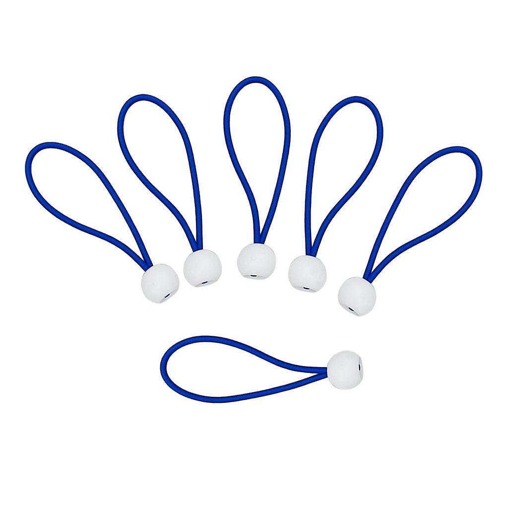6 Pcs Corda de Bola Pesada Bungee Ball Cord Tarp Tie Down Ball Rope Laranja 6 polegadas