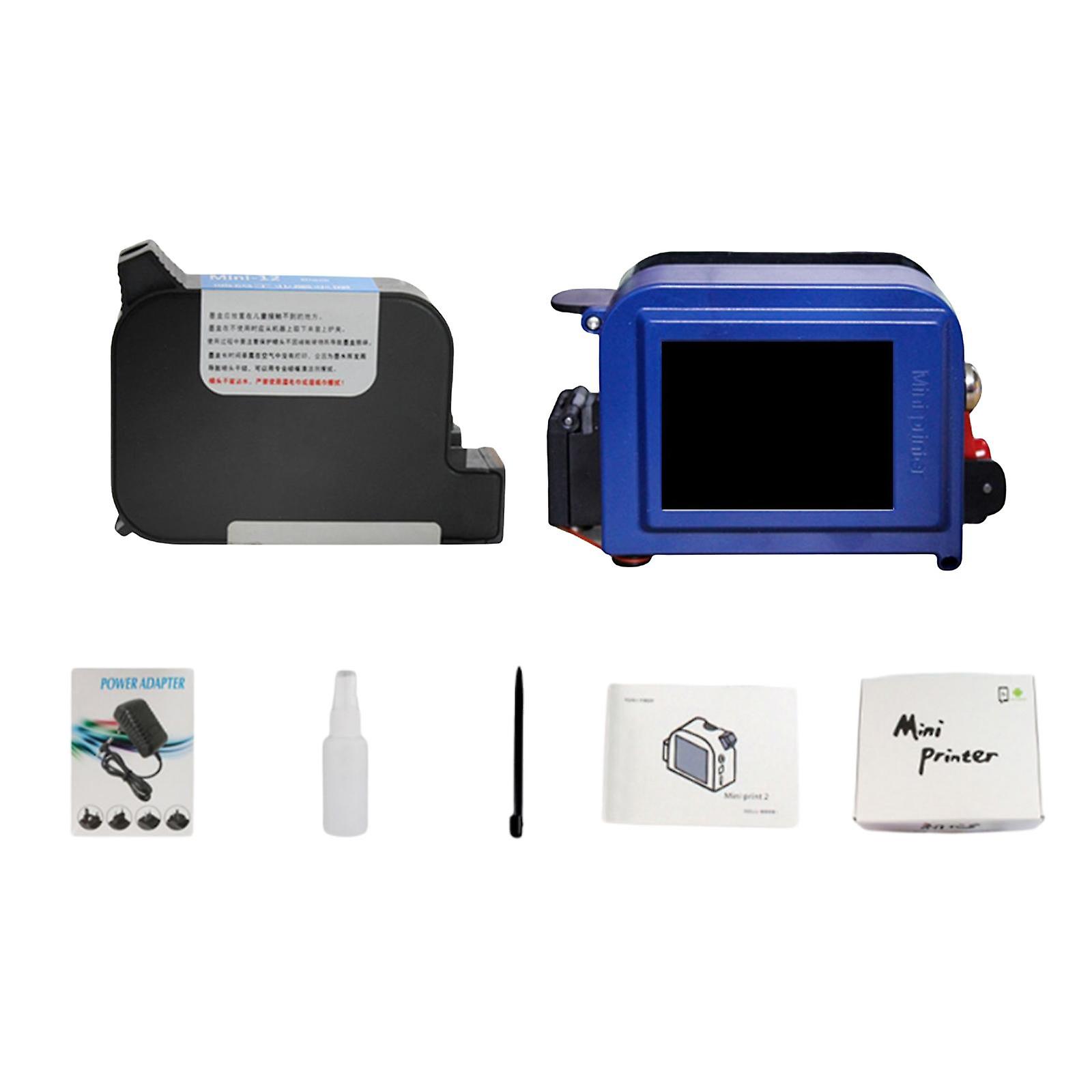 Mini Handheld Inkjet Printer 12.7mm for Code Date Number Touch Control