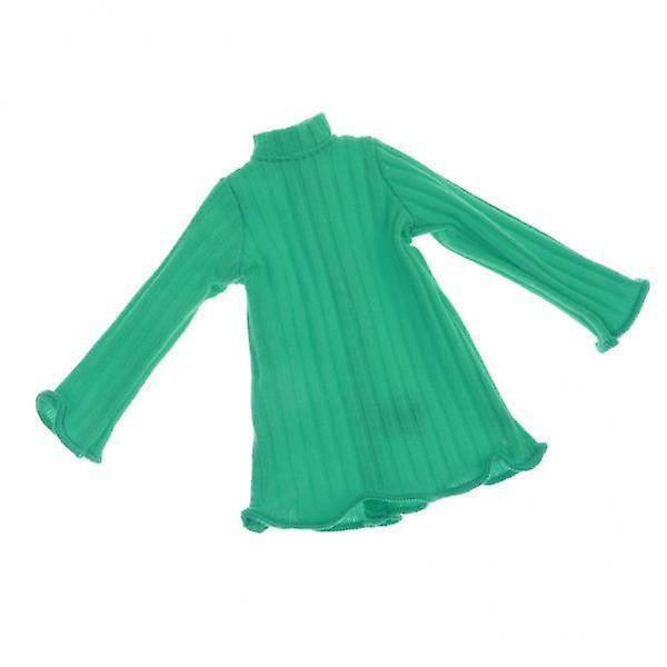 4x1/6 Scala Manica Lunga Jumper Dress Top per Blythe Azone Licca Bambola Verde