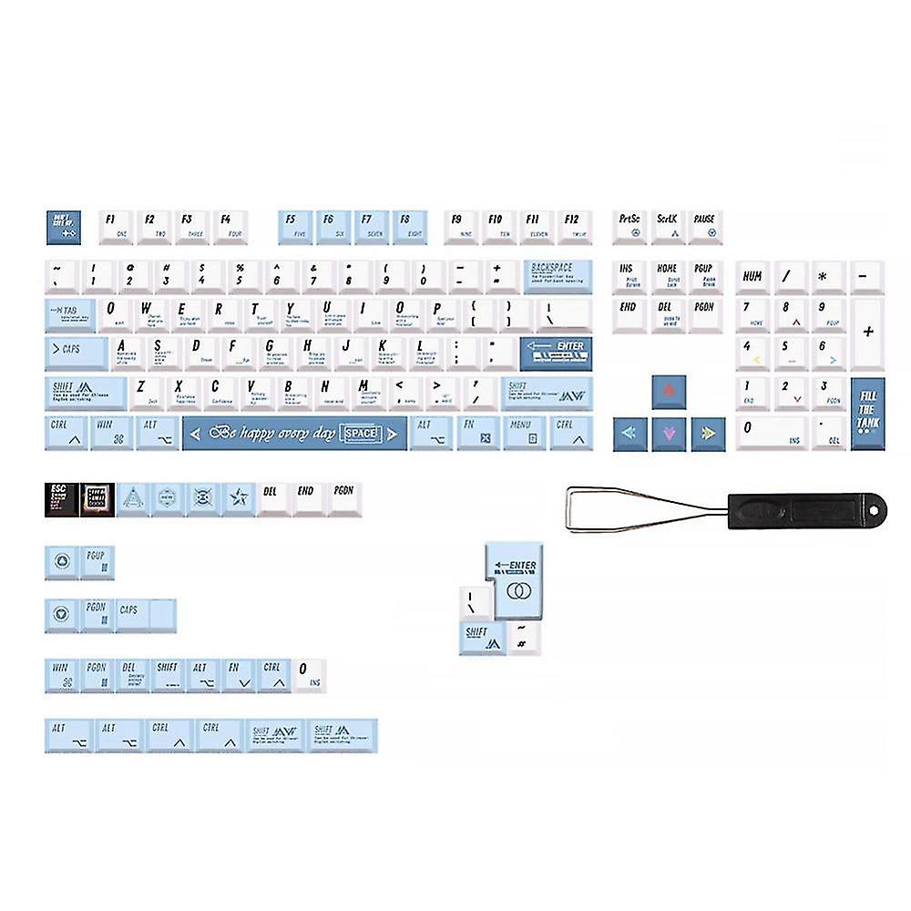 136 Keys Programmer Style Keycaps Cherry Pbt Keycaps Dye Sublimation Keycaps For Cherry Mx Mechanic