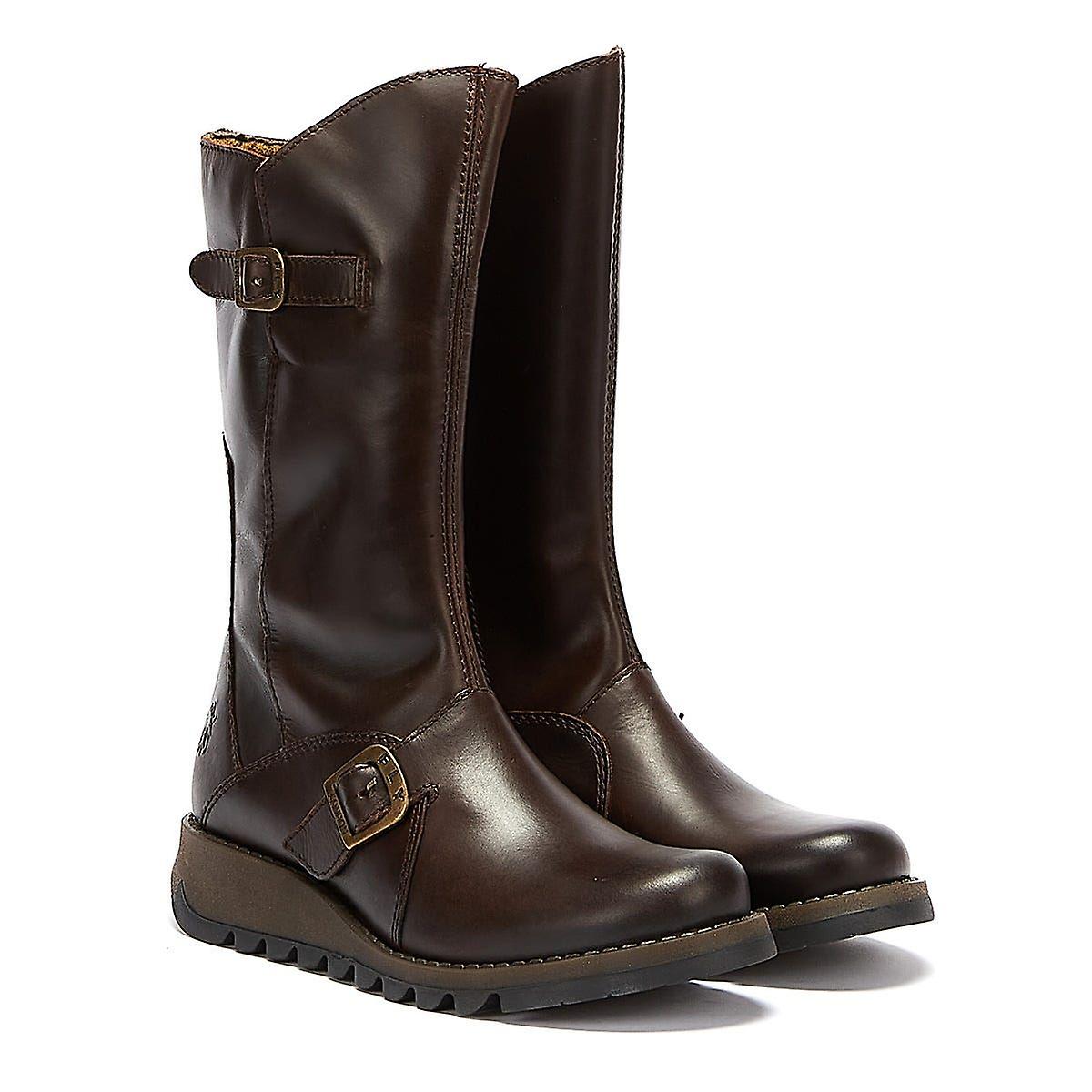 Fly London Womens Dark Brown Mes 2 Rug Boots