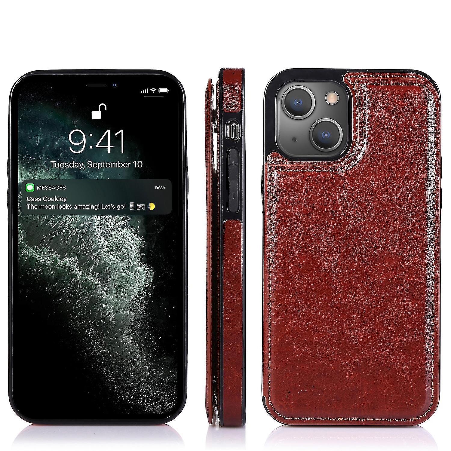 Luxury Slim Fit Premium Leather Cover For Iphone 14 13 11 12 Pro