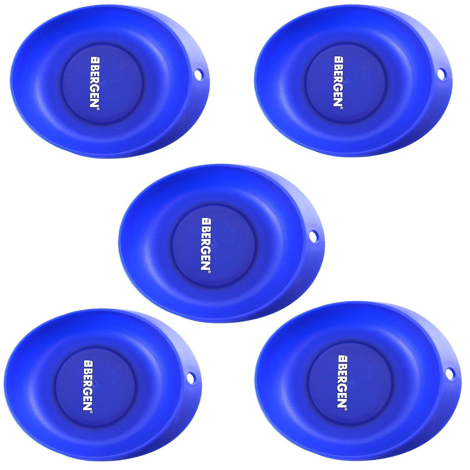 5 Oval Magnetic Parts Tray Dish Storage Holder Steel Plastic