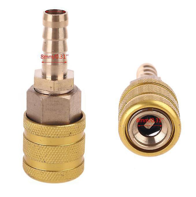 8mm Solid Brass Tire Valve Clip Pump Nozzle Clamp Quick Connect Universal Air Chuck Inflator Pump Adapter Thread Connector