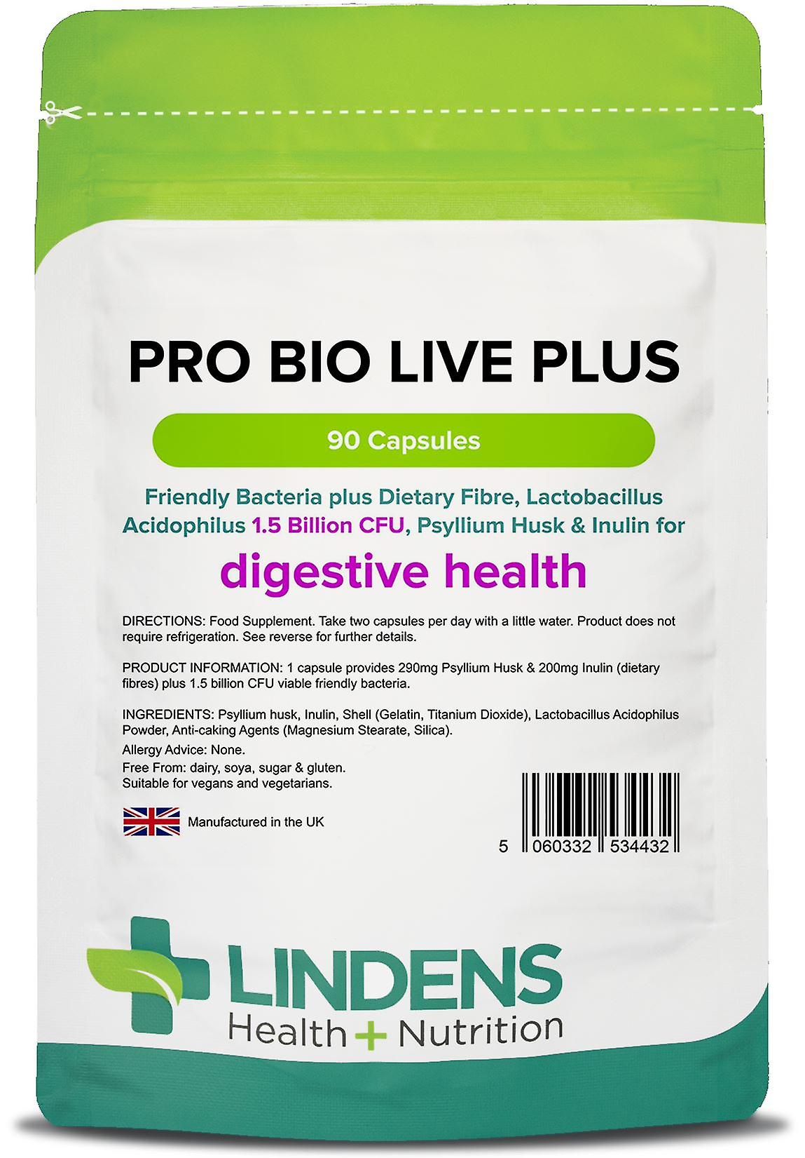 Lindens Pro Bio Live Plus - 90 Capsules