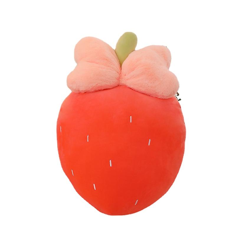 Strawberry Throw Pillow With Bow