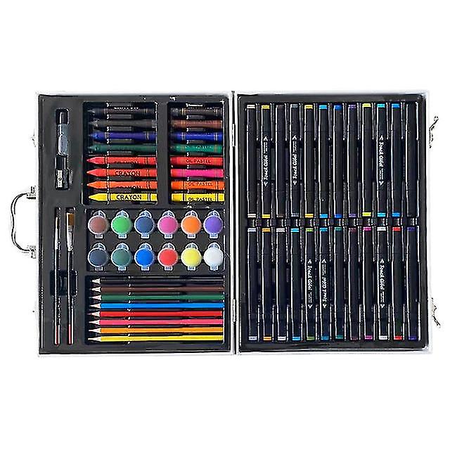 64Pcs Painting Supplie Drawing Kit With 24 Colors Markers For Wood Pencil Sketching Pencils Art Sketch Paintceramic For Children