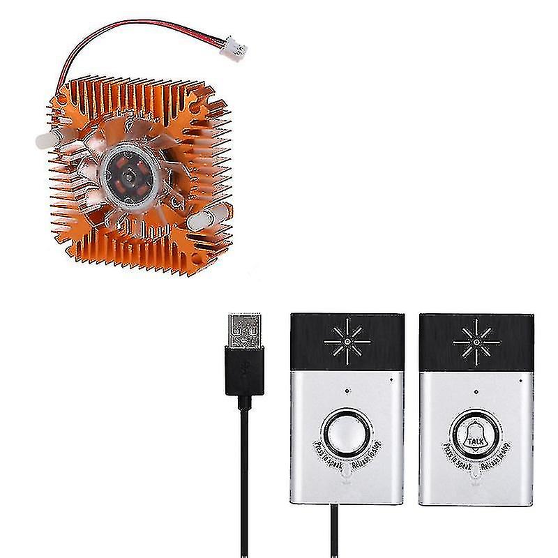 Pc Computer Laptop Cpu Vga Video Card 55mm Cooler Cooling Fan Heatsink With Wireless Intercom Doorbell