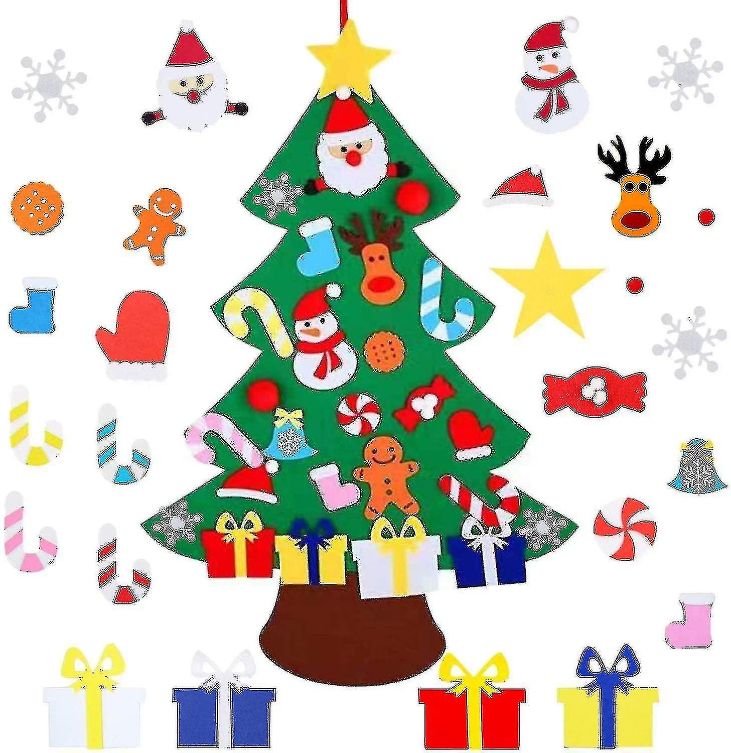 شعر شجرة عيد الميلاد 26 زينة قابلة للفصل هدايا عيد الميلاد عيد الميلاد