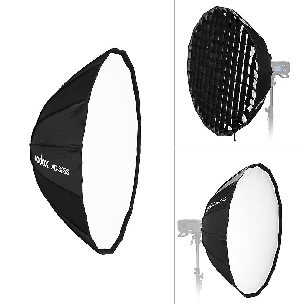 thumbnail image 2 of Buy Godox Ad-S65S 65cm/ 25.6In Portable Deep Parabolic Softbox Umbrella Godox Mount 642064d32ed93acf24a9a118 619603ecbb8655001bb6d489 2 of 13