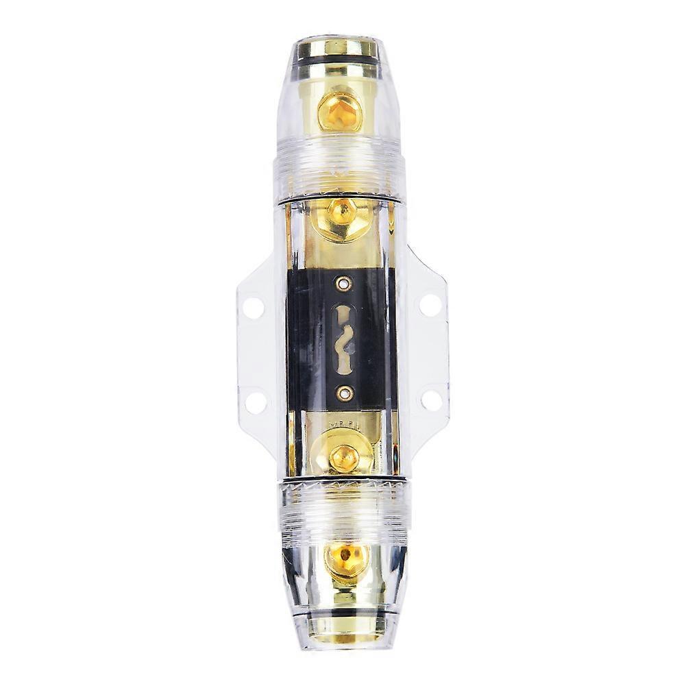Car Amplifier Fuse, 1 in 1 Out Fuse Distribution Block 100A Car o Amplifier Fuse Holder 0Ga-4Ga for Car o/Alarm/Amplifier/Compressors E4FIK