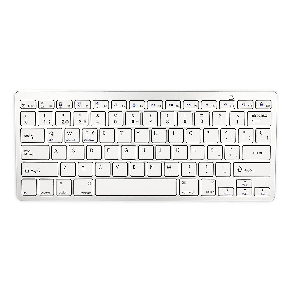 78 Keys Spanish Wireless BT Keyboard BT 3.0 Portable Ultra-slim Keyboard Support Windows/iOS/Android