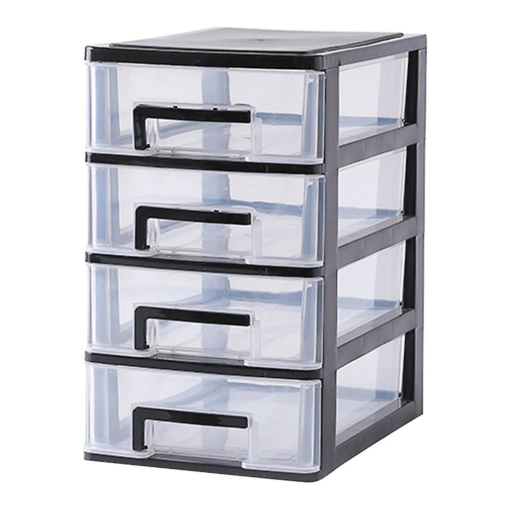 Plastic Desktop Drawer Transparent Sundries Small Objects Storage Case Organizer New