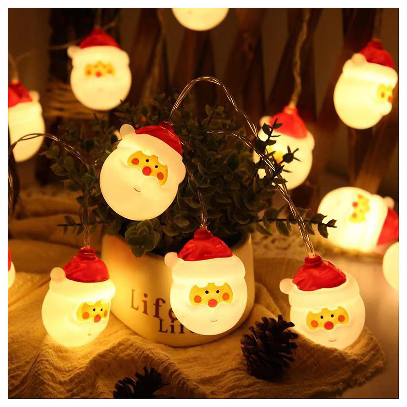 Jultomten String Lights Långvarig Mjuk Varm Belysningslampa För Hem Sovrum Bröllopsdekor