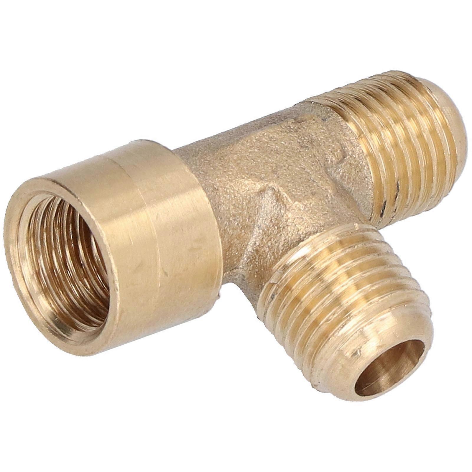 3‑Way Adapter Brass External Threaded Splicer Joint Fitting Pneumatic Accessories