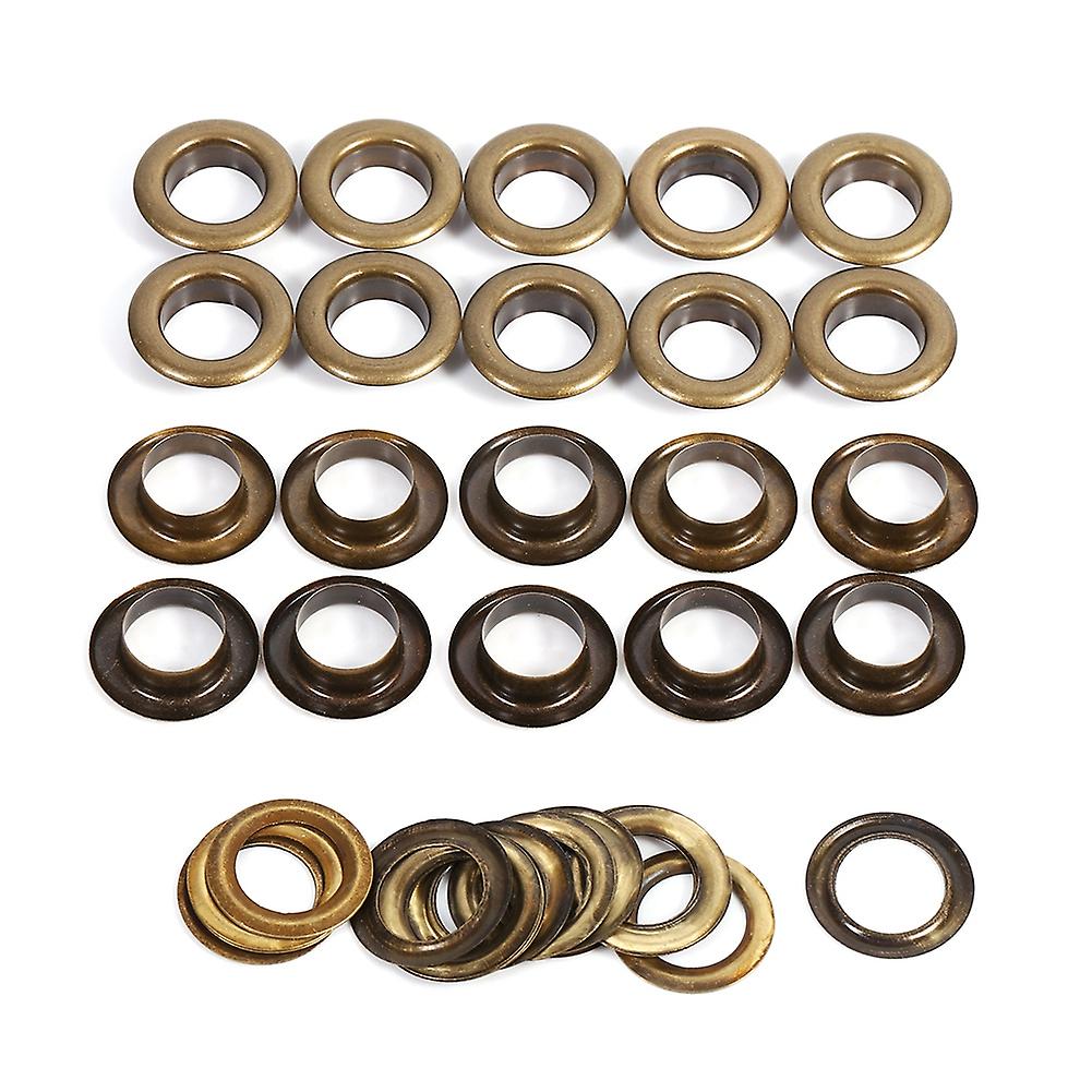 20pcs Bronze Black Gold Round Eyelets Craft Accessories 14mm