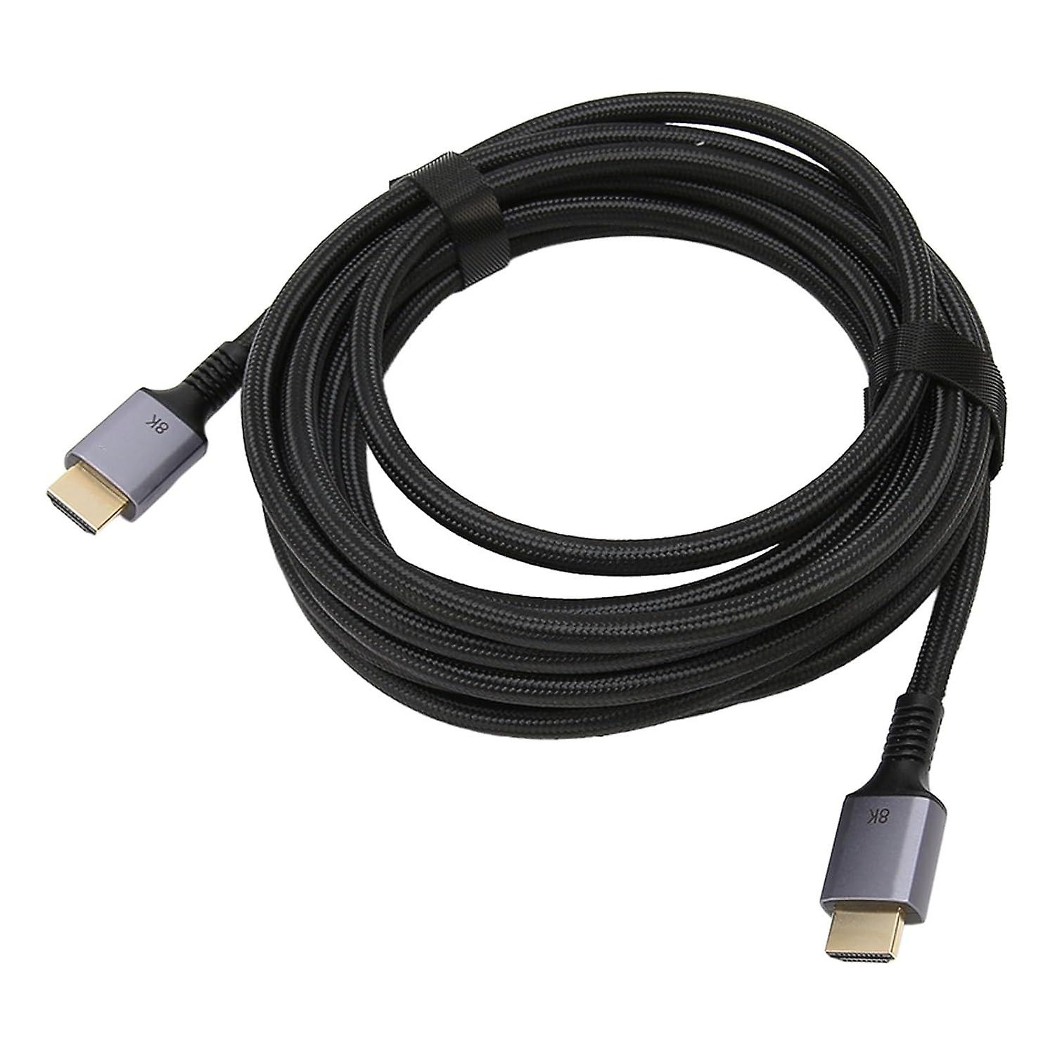 قطر السلك 8KCable 6.7 مم ، موصل OFC نقي ، دقة 8K 60HZ 4K 120HZ ، صوت محيطي ثلاثي الأبعاد ، Com