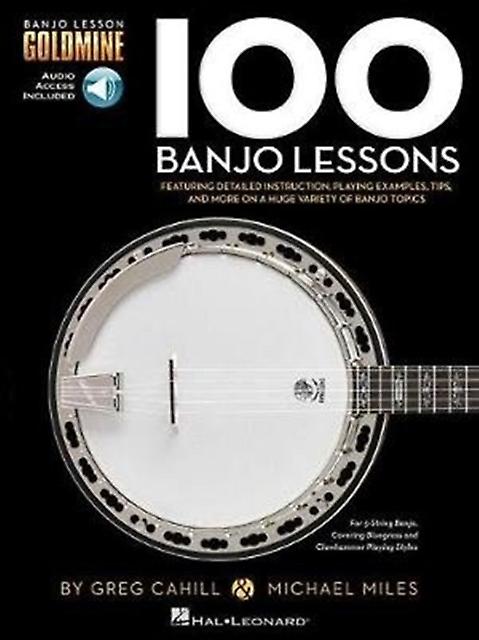 100 Banjo Lessons by Michael Miles Book Book
