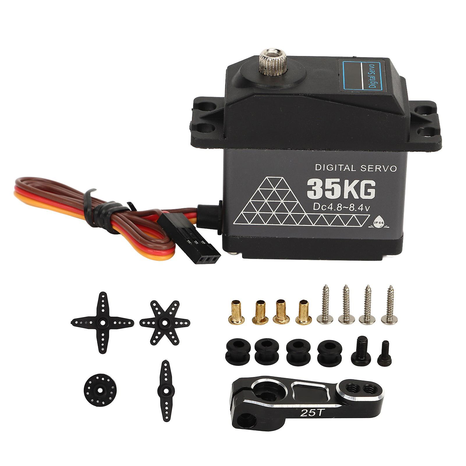 Qukaim RC Car Servo 35kg High Torque RC Car Waterproof Digital Metal Servo
