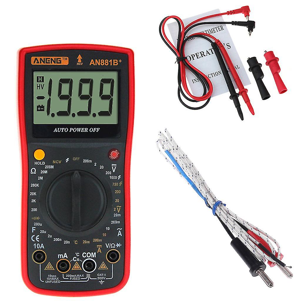 An881b+ Digital Multimeter Ncv Ac For Dc Auto Tester Temprature Electrical Teste-hao
