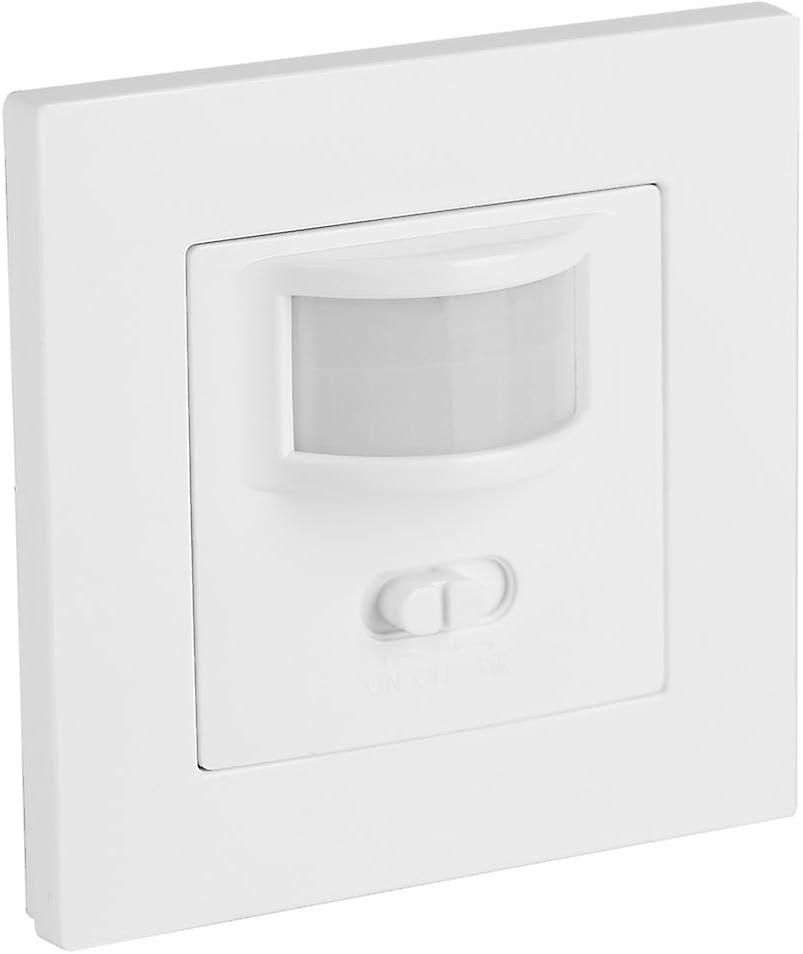 Détecteur de Mouvement PIR 140 ° Interrupteur Mural Distance de Détection 10 Mètres Remplacement d'un Bouton Poussoir pour Lampes Ampoules LED Couloir