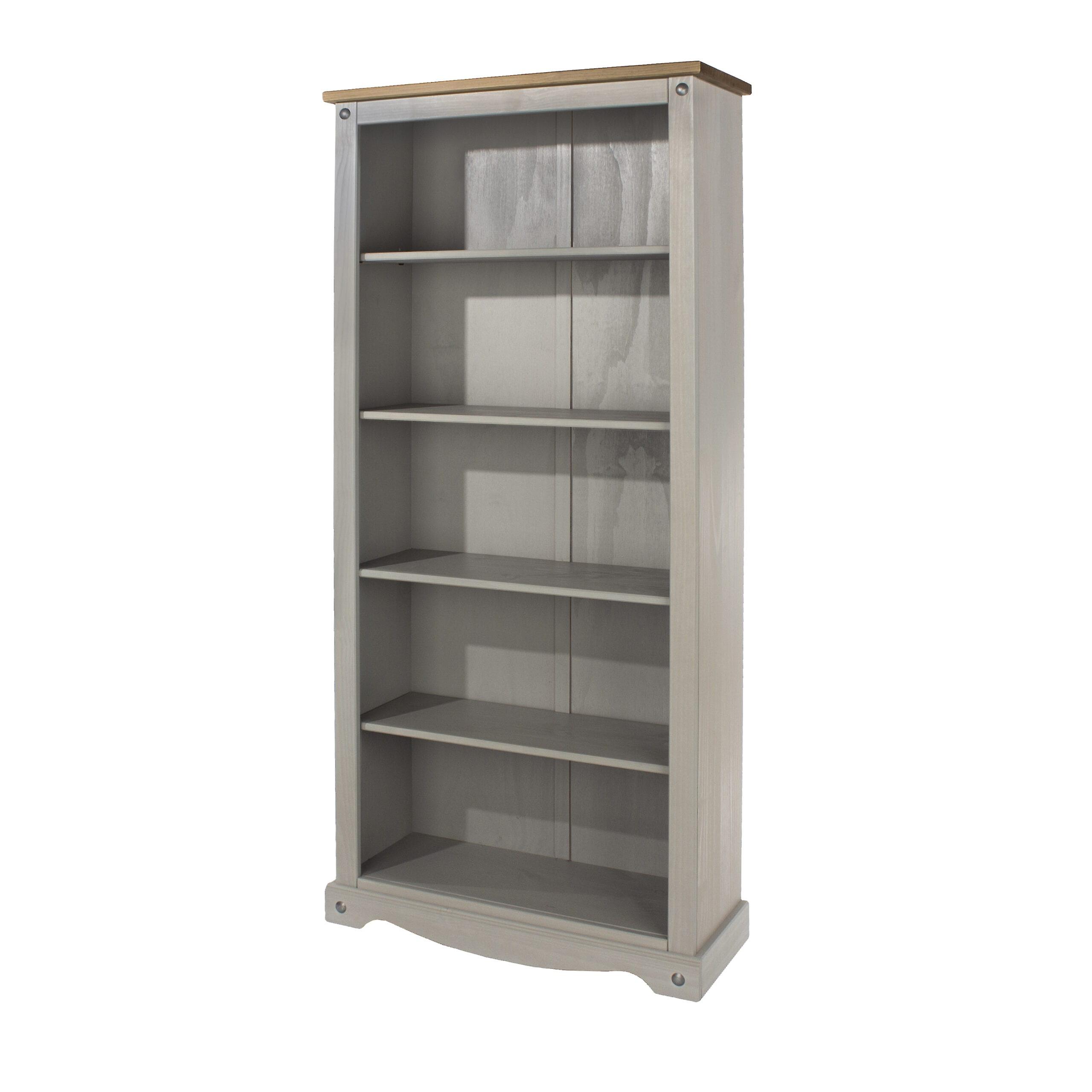 Coson grey pine tall bookcase