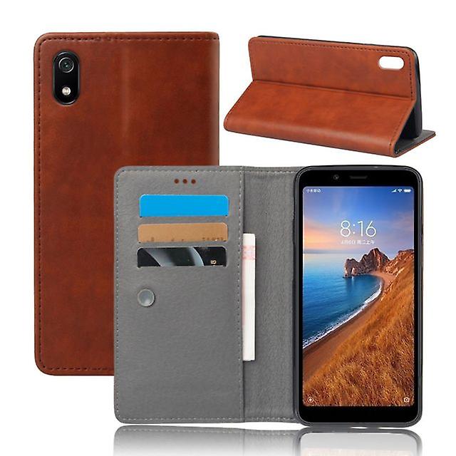 Xiaomi Mi 6 Multifunctional Leather Case Cover - Brown