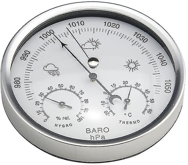 Vejrstation analog dial barometer med termometer hygrometer