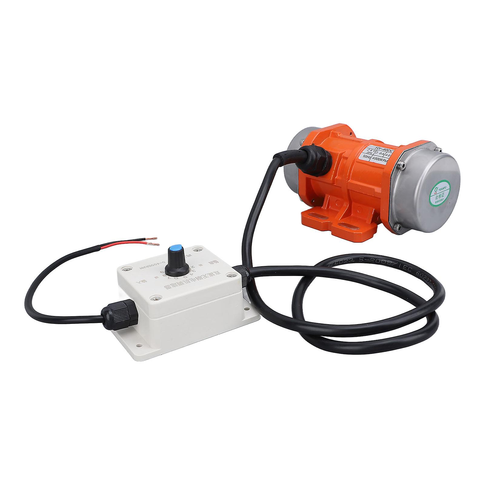 DC24V Brushless Vibration Motor 4000RPM Adjustable Speed IP65 Waterproof Small Electric Concrete Vibrator Motor 40W