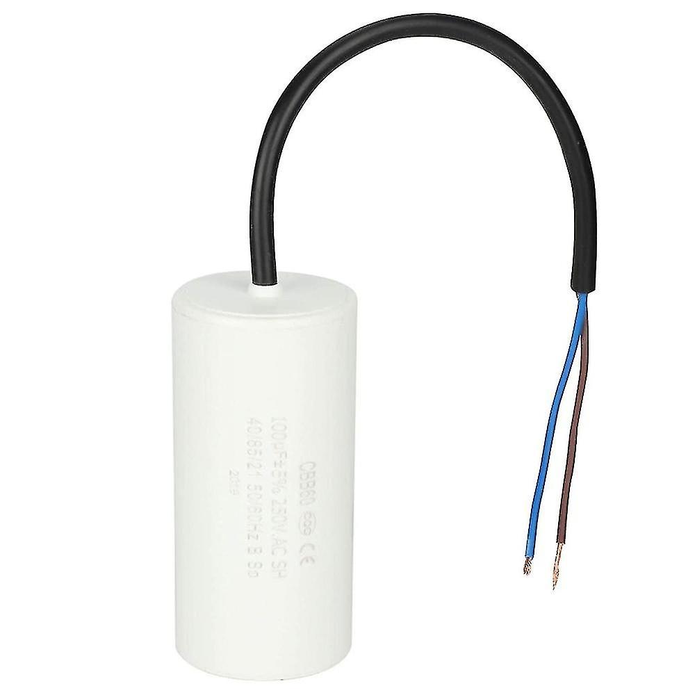 White Plastic Cbb60 Motor Run Capacitor, Overload Protection For Compressors, Air Conditioners, Sing