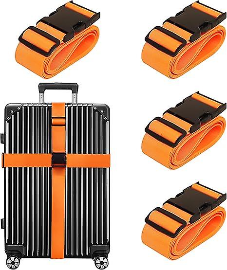 Bagagestropper rejsestropper 4 stk (orange)
