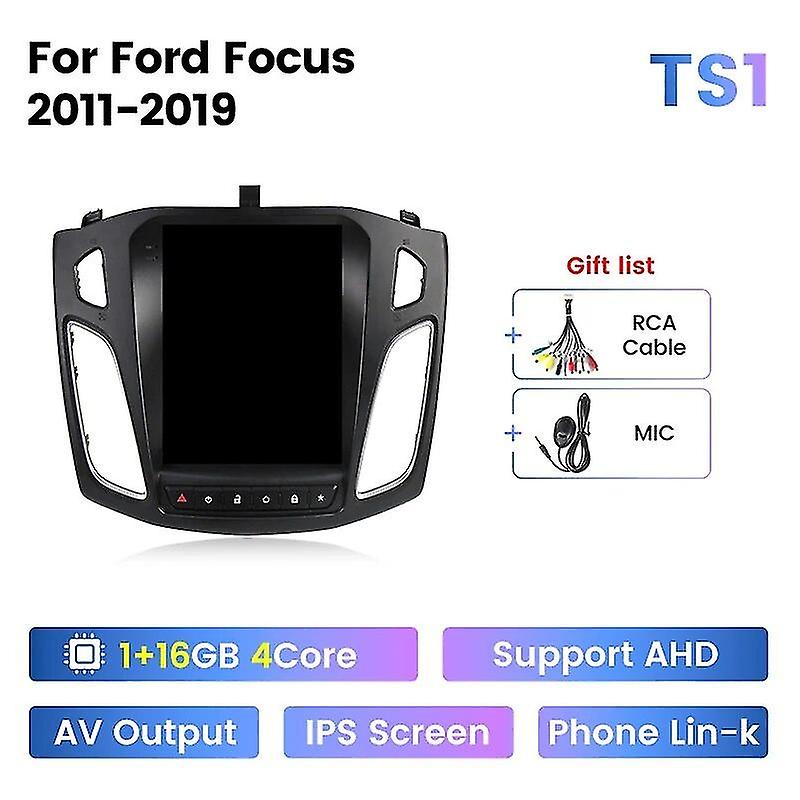 For Ford Focus 3 Mk 3 2011 - 2019 For Tesla Style Screen Car Radio Multimedia Video Player Navigatio
