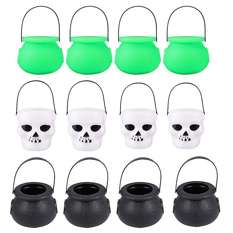 12pcs Halloween Candy Bucket For Halloween Decorations