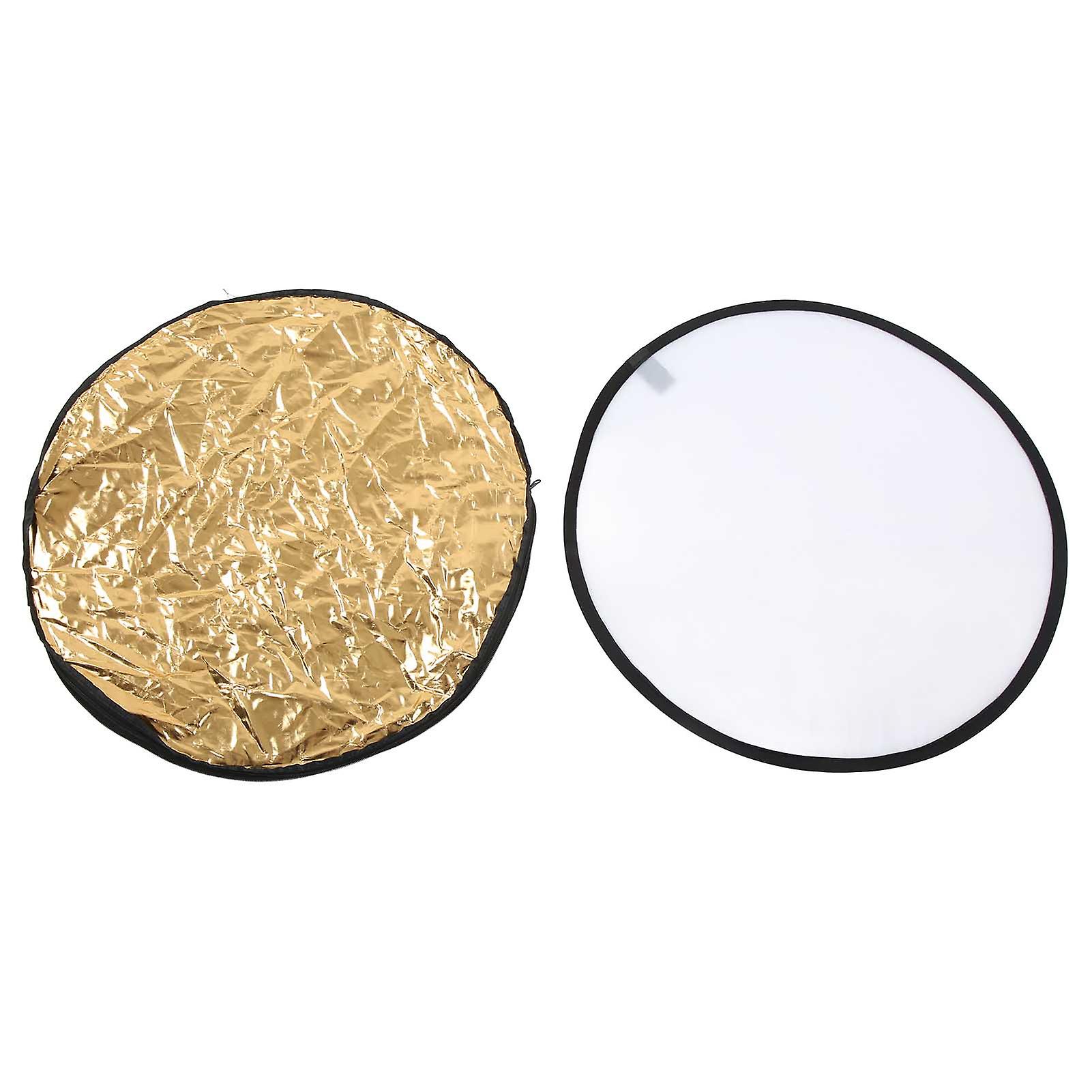 5 in 1 Photography Light Reflector Collapsible Lighting Round Reflector with Storage Bag for Photo Studio Live Broadcast 80cm / 31.5in