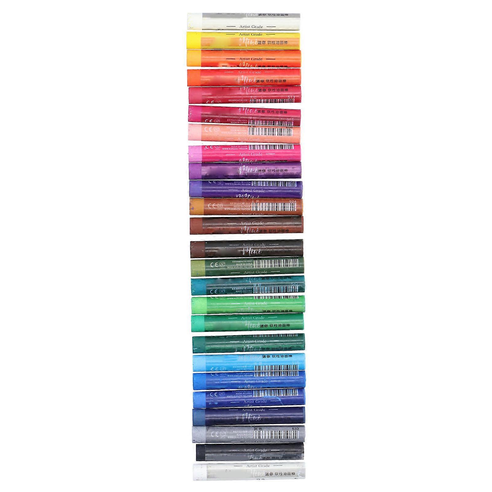 Soft Oil Pastels 24 Colors Mini Set for Drawing & Graffiti Art