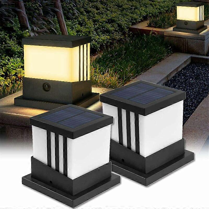 Outdoor Solar Post Cap Lights, Waterproof for Deck or Patio, (2pcs)