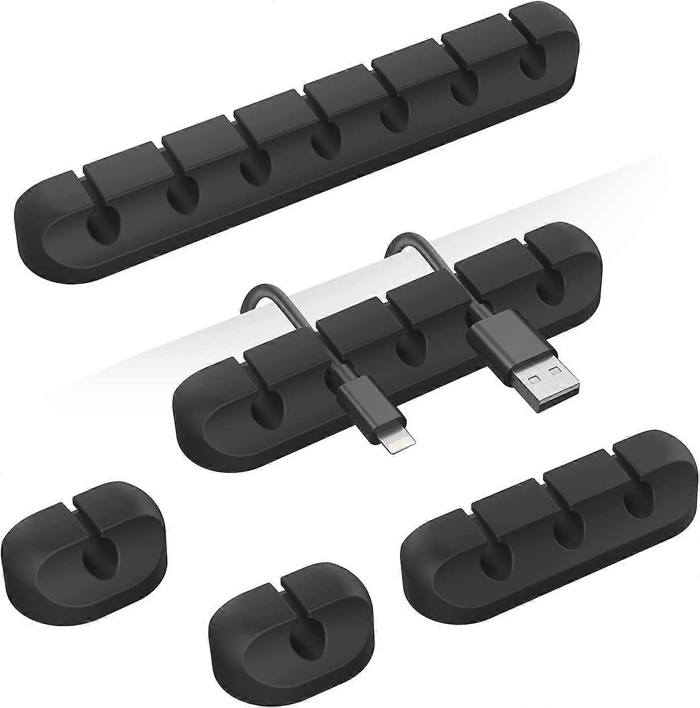 5-piece cable holder clip (black,excluding data cables), cable manage