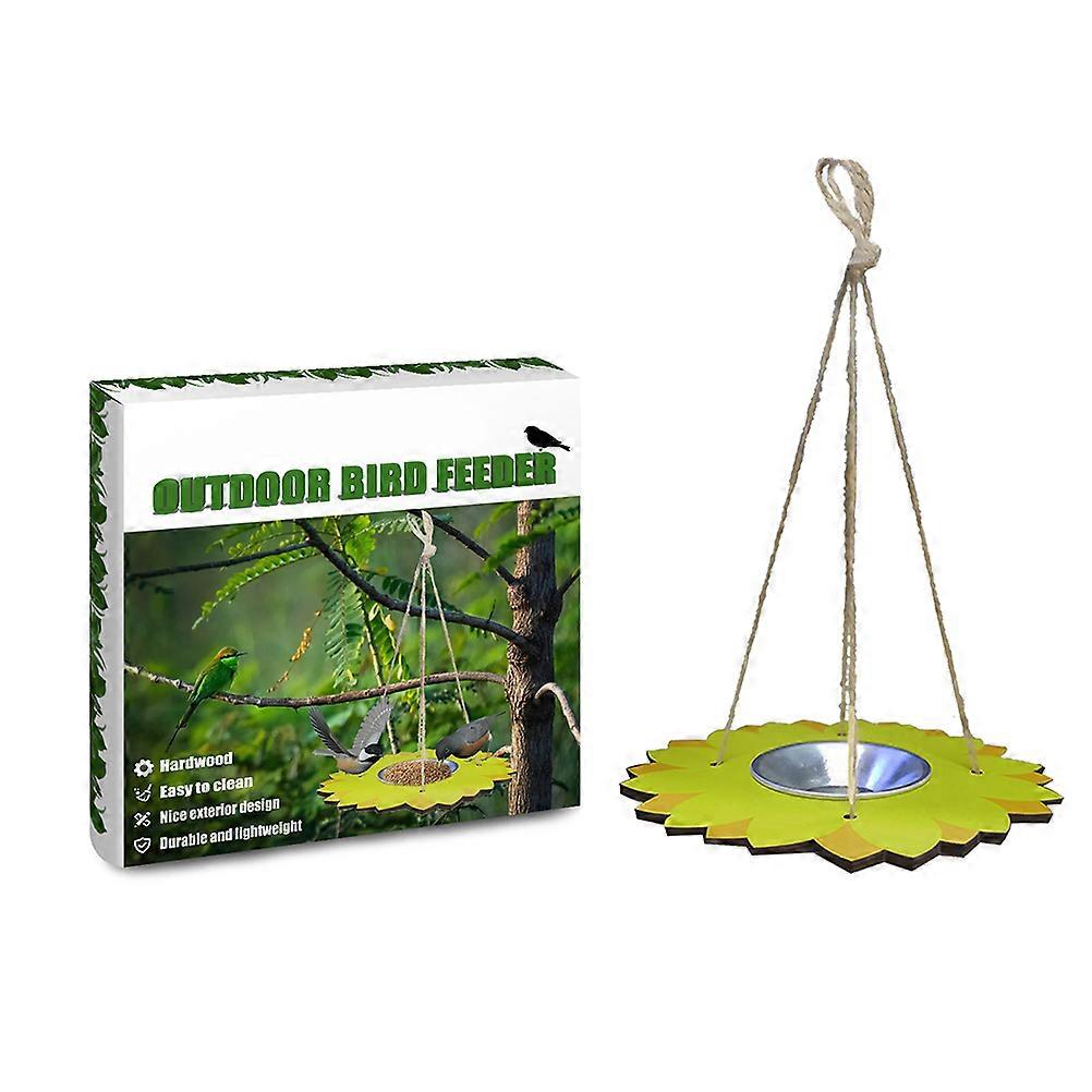 Blomster formet Automatisk Bird Feeder Utendørs Hage Bird Fôring Mat Dispenser Container