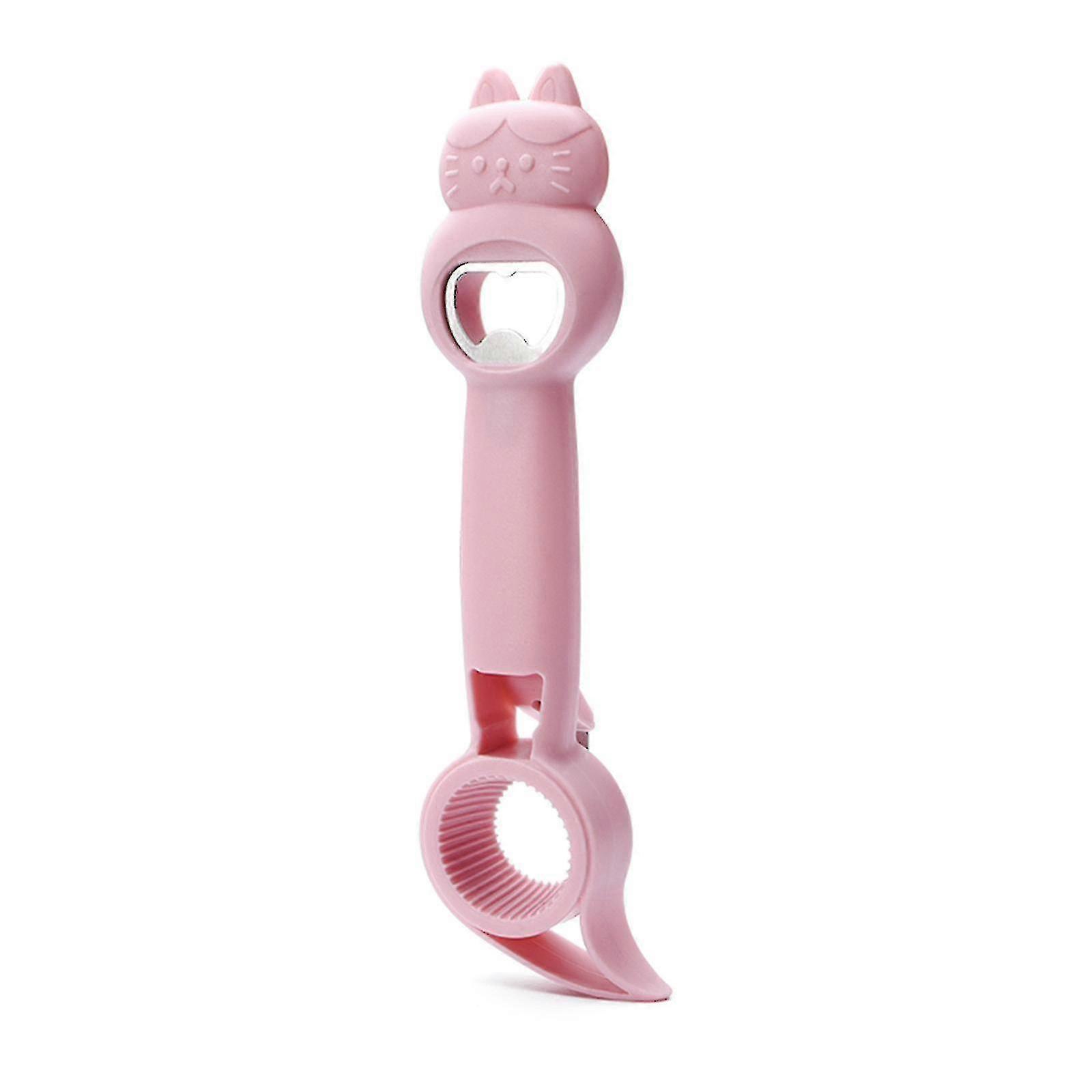 Four In One Beer Screw Cap Opener Open Cartoon Cat Cans Screw Bottle Tools Open Wine Bottle Opener