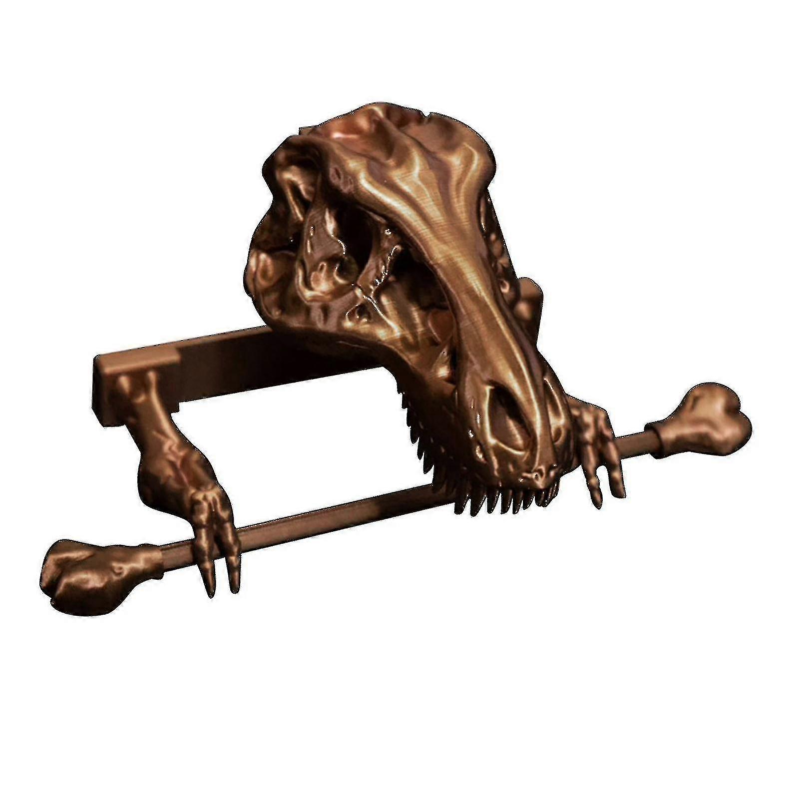 Dinosaur Skeleton Tissue Holder Creative Resin Toilet Paper Stand Multifunctional Roll Holder For